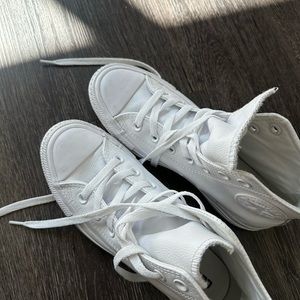 White leather converse